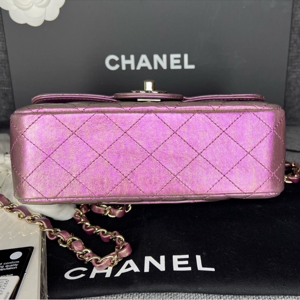 Chanel Classic Flap Mini Rectangular Iridescent M… - image 5